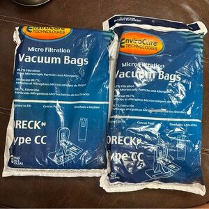 Oreck Vacuum Bags Type CC Fits Oreck XL Upright Vacuums Envirocare #713-15 Total